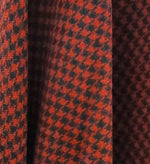 NEW Lord Rockford Made in Italy Red and Black Houndstooth Coat Fabric - Fancy Styles Fabric Pierre Frey Lee Jofa Brunschwig & Fils