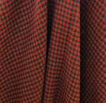 NEW Lord Rockford Made in Italy Red and Black Houndstooth Coat Fabric - Fancy Styles Fabric Pierre Frey Lee Jofa Brunschwig & Fils