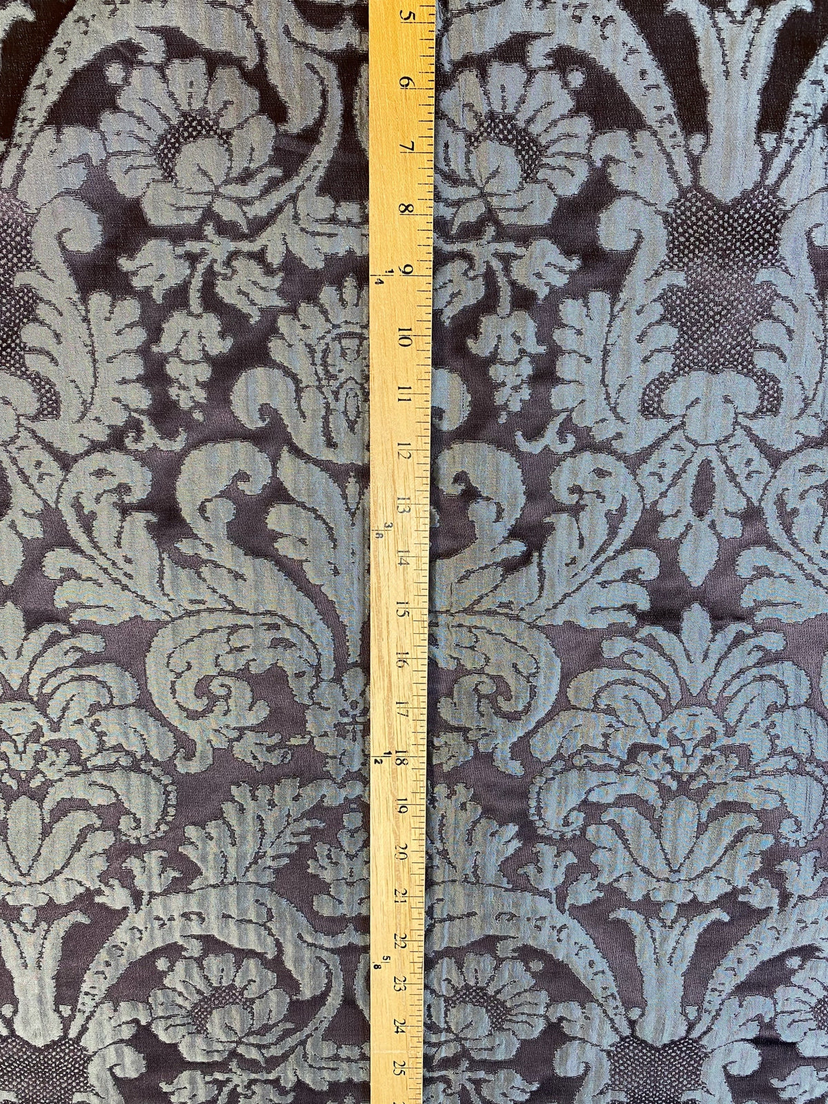 NEW Duke Marcus 100% Silk Taffeta Damask Drapery Fabric - Purple & Silver - Fancy Styles Fabric Pierre Frey Lee Jofa Brunschwig & Fils