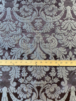 NEW Duke Marcus 100% Silk Taffeta Damask Drapery Fabric - Purple & Silver - Fancy Styles Fabric Pierre Frey Lee Jofa Brunschwig & Fils