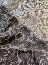 NEW Duke Marcus 100% Silk Taffeta Damask Drapery Fabric - Purple & Silver - Fancy Styles Fabric Pierre Frey Lee Jofa Brunschwig & Fils