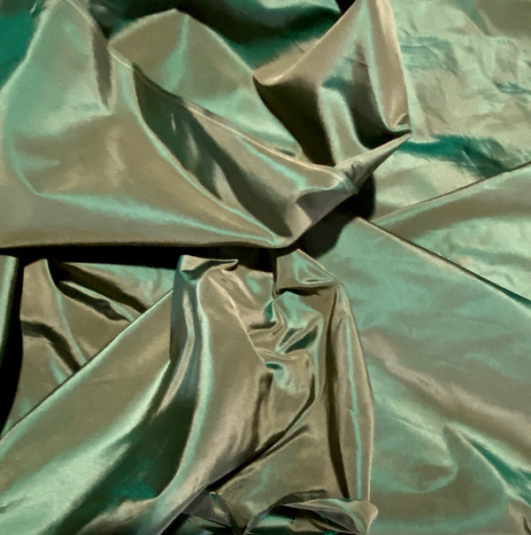 NEW Lady Lisa Designer 100% Silk Taffeta Fabric - Electric Green with Peach Iridescence - Fancy Styles Fabric Pierre Frey Lee Jofa Brunschwig & Fils