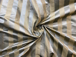 NEW Princess Sophie 100% Silk Fabric Silver and Gold Stripes - Fancy Styles Fabric Pierre Frey Lee Jofa Brunschwig & Fils