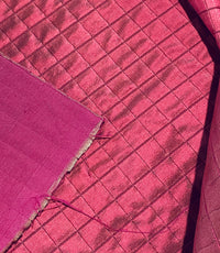 Lady Celestine 100% Silk Quilted Taffeta Fabric with Cotton Backing in Raspberry Pink - Fancy Styles Fabric Pierre Frey Lee Jofa Brunschwig & Fils