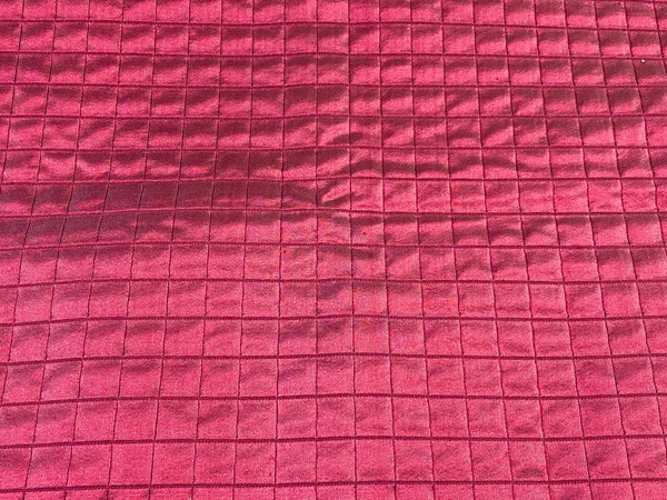 Lady Celestine 100% Silk Quilted Taffeta Fabric with Cotton Backing in Raspberry Pink - Fancy Styles Fabric Pierre Frey Lee Jofa Brunschwig & Fils