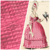 Lady Celestine 100% Silk Quilted Taffeta Fabric with Cotton Backing in Raspberry Pink - Fancy Styles Fabric Pierre Frey Lee Jofa Brunschwig & Fils