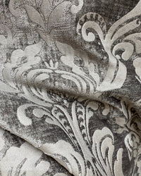 NEW Queen Isabella Designer Double Sided Chenille Velvet Interior Design Fabric - Gray - Fancy Styles Fabric Pierre Frey Lee Jofa Brunschwig & Fils