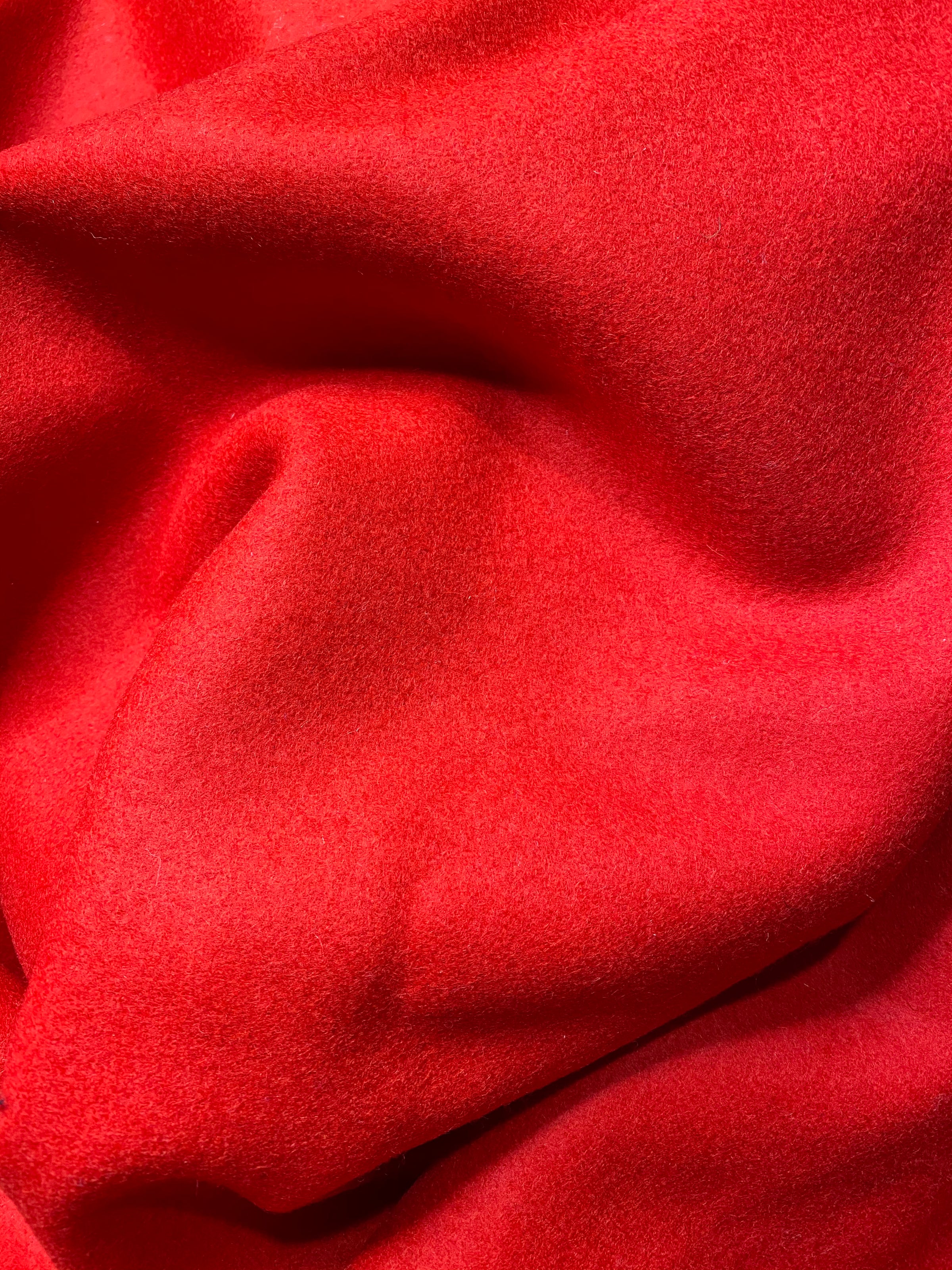 NEW Designer 100% Wool Red Coat Fabric | www.fancystylesfabric.com