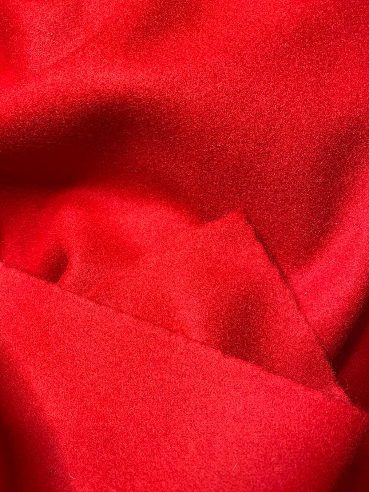 1 Yard Remnant- Apple Anne Designer 100% Wool Red Coat Fabric - Fancy Styles Fabric Pierre Frey Lee Jofa Brunschwig & Fils