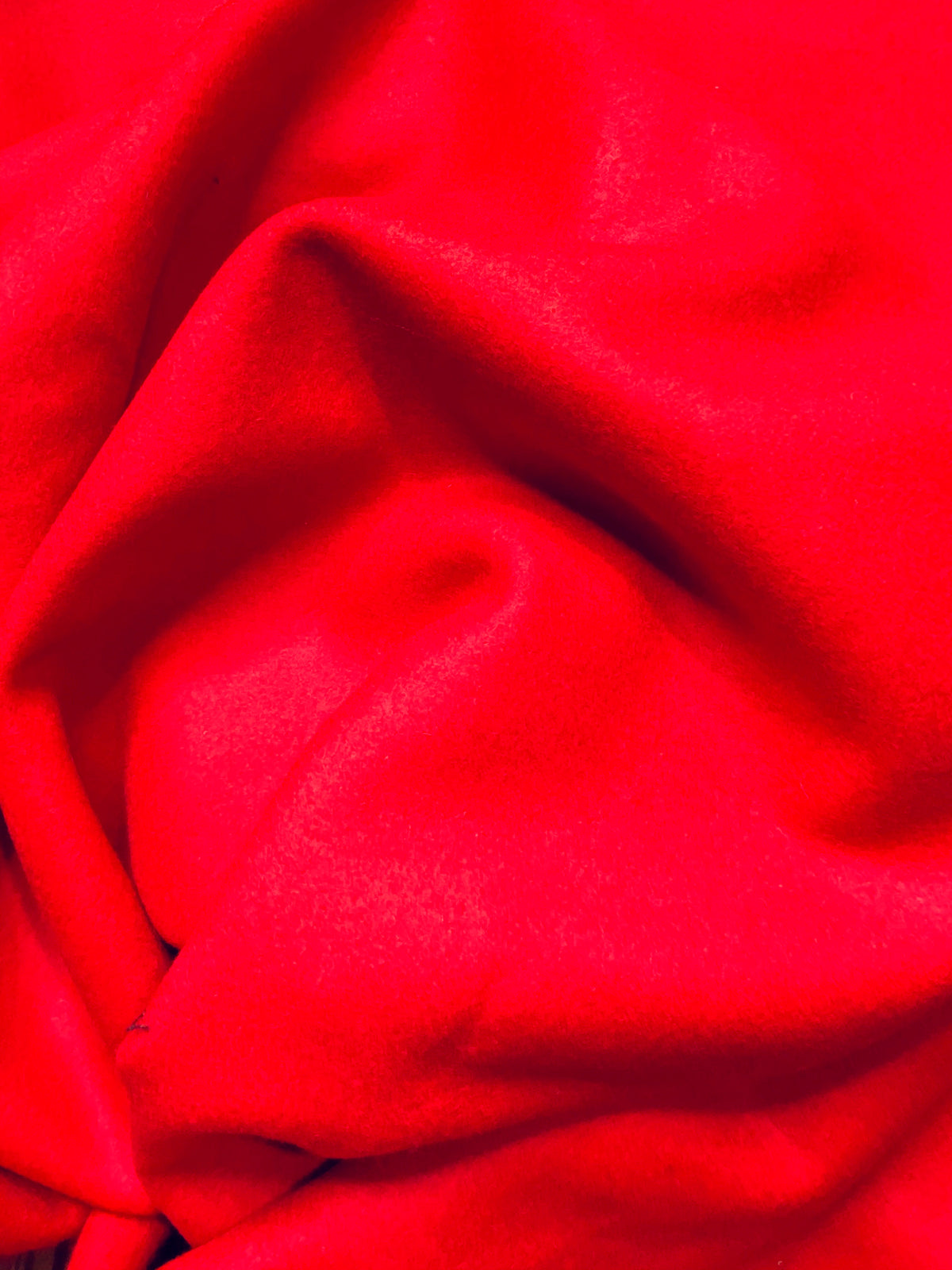 1 Yard Remnant- Apple Anne Designer 100% Wool Red Coat Fabric - Fancy Styles Fabric Pierre Frey Lee Jofa Brunschwig & Fils