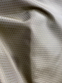 NEW Princess Donna Designer 100% Silk Taffeta Mini Diamond Embroidered Motif Fabric - Gray with Gold Diamonds - Fancy Styles Fabric Pierre Frey Lee Jofa Brunschwig & Fils