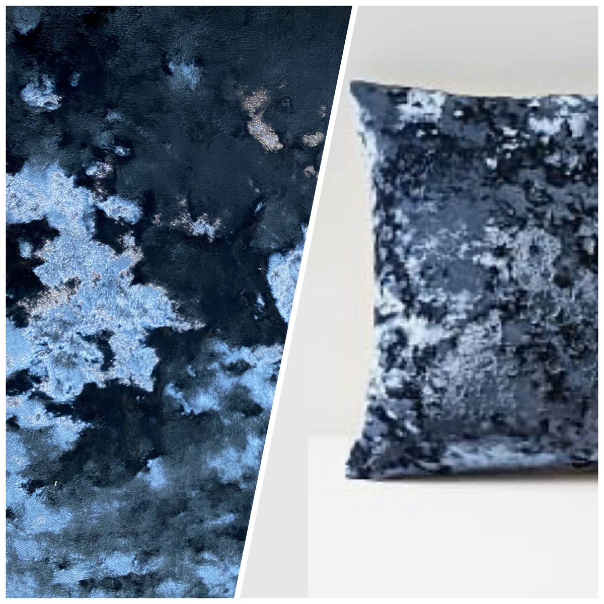 NEW Designer Made in Belgium Crushed Upholstery Velvet Fabric - Navy Blue - Fancy Styles Fabric Pierre Frey Lee Jofa Brunschwig & Fils