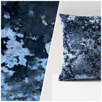 NEW Designer Made in Belgium Crushed Upholstery Velvet Fabric - Navy Blue - Fancy Styles Fabric Pierre Frey Lee Jofa Brunschwig & Fils