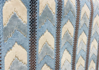 NEW Designer Heavyweight Striped Chevron Upholstery Fabric - Light Blue - Fancy Styles Fabric Pierre Frey Lee Jofa Brunschwig & Fils