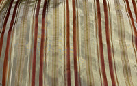 NEW Duchess Gianna Designer 100% Silk Taffeta Pistachio Green with Red & Gold Stripes - Fancy Styles Fabric Pierre Frey Lee Jofa Brunschwig & Fils
