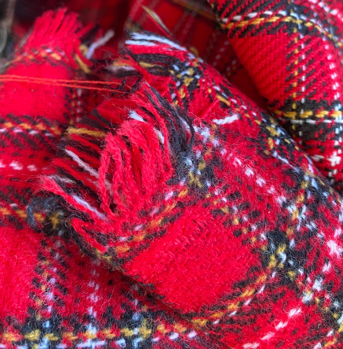 New Designer Plaid Tartan Medium Weight Woven Fabric - Red - Fancy Styles Fabric Pierre Frey Lee Jofa Brunschwig & Fils