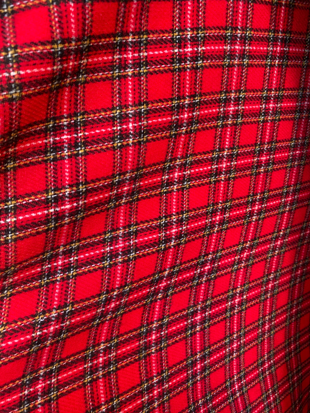 New Designer Plaid Tartan Medium Weight Woven Fabric - Red - Fancy Styles Fabric Pierre Frey Lee Jofa Brunschwig & Fils
