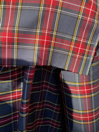 NEW Designer Plaid Tartan Medium Dress Weight Woven Fabric - Gray, Red, Yellow, & Black - Fancy Styles Fabric Pierre Frey Lee Jofa Brunschwig & Fils