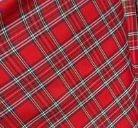 New Designer Plaid Tartan Medium Weight Woven Fabric - Red - Fancy Styles Fabric Pierre Frey Lee Jofa Brunschwig & Fils
