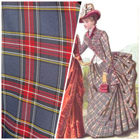 NEW Designer Plaid Tartan Medium Dress Weight Woven Fabric - Gray, Red, Yellow, & Black - Fancy Styles Fabric Pierre Frey Lee Jofa Brunschwig & Fils