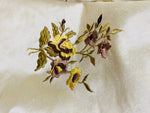 Princess Amelia Designer 100% Silk Dupioni Fabric - Eggshell Floral Bouquet with Bows - Fancy Styles Fabric Pierre Frey Lee Jofa Brunschwig & Fils