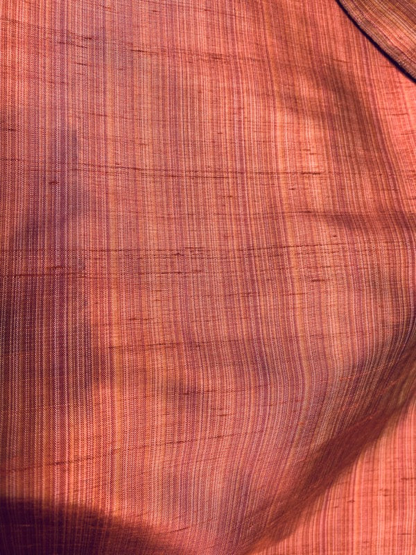 NEW Lady Bridgette Designer 100% Silk Dupioni Fabric - Striped Red & Pink - Fancy Styles Fabric Pierre Frey Lee Jofa Brunschwig & Fils