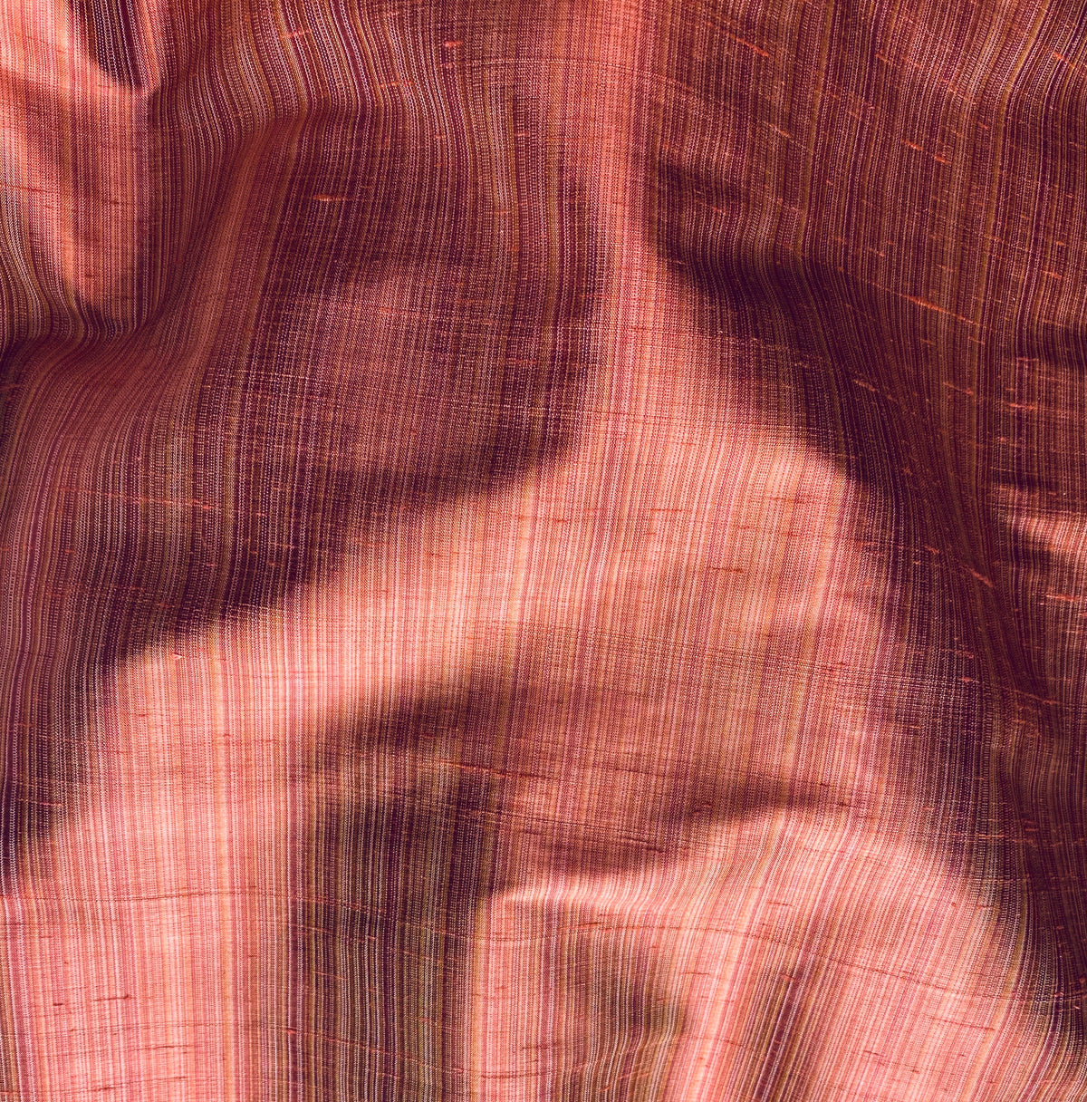 NEW Lady Bridgette Designer 100% Silk Dupioni Fabric - Striped Red & Pink - Fancy Styles Fabric Pierre Frey Lee Jofa Brunschwig & Fils