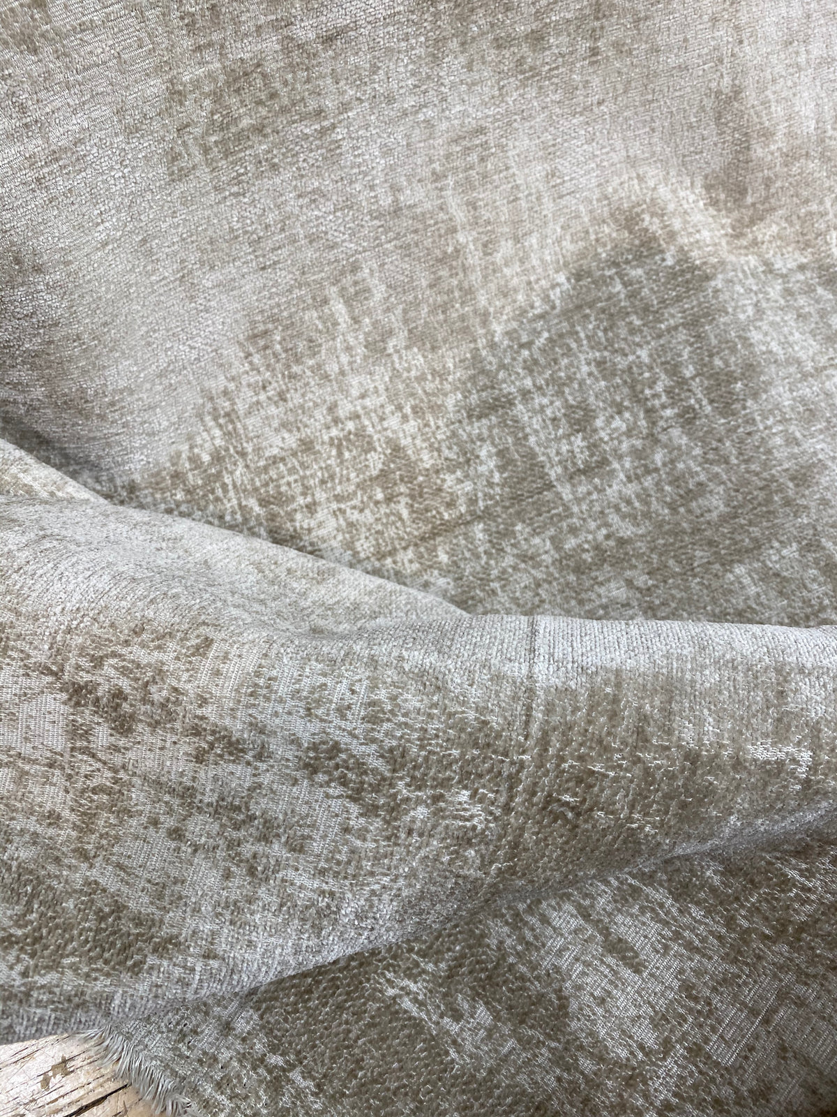 NEW Designer Chenille Velvet Upholstery Fabric - Taupe - Fancy Styles Fabric Pierre Frey Lee Jofa Brunschwig & Fils