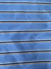 NEW Countess Shannon Designer 100% Silk Taffeta Blue Horizontal Stripe Fabric - Fancy Styles Fabric Pierre Frey Lee Jofa Brunschwig & Fils