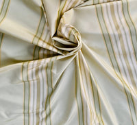 NEW Lady Piper Designer 100% Silk Taffeta Pistachio Green Striped Fabric - Fancy Styles Fabric Pierre Frey Lee Jofa Brunschwig & Fils