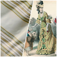 NEW Lady Piper Designer 100% Silk Taffeta Pistachio Green Striped Fabric - Fancy Styles Fabric Pierre Frey Lee Jofa Brunschwig & Fils