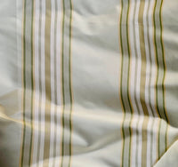 NEW Lady Piper Designer 100% Silk Taffeta Pistachio Green Striped Fabric - Fancy Styles Fabric Pierre Frey Lee Jofa Brunschwig & Fils