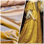 NEW Lady Lisa 100% Silk Taffeta Solid Chartreuse Gold & Lavender Iridescent Fabric - Fancy Styles Fabric Pierre Frey Lee Jofa Brunschwig & Fils