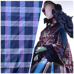NEW Lady Alexandra Designer 100% Silk Taffeta Purple Fuchsia Pink Plaid Tartan Fabric - Fancy Styles Fabric Pierre Frey Lee Jofa Brunschwig & Fils