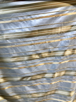 Lady Grace 100% Silk Taffeta Drapery Fabric - Stripe Blue And Gold GFSAB0001 - Fancy Styles Fabric Pierre Frey Lee Jofa Brunschwig & Fils