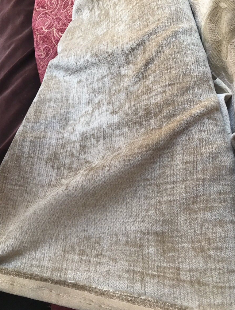 Designer Velvet Chenille Fabric - Antique Taupe Beige - Upholstery - Fancy Styles Fabric Pierre Frey Lee Jofa Brunschwig & Fils