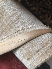 Designer Velvet Chenille Fabric - Antique Taupe Beige - Upholstery - Fancy Styles Fabric Pierre Frey Lee Jofa Brunschwig & Fils