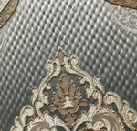NEW King Eliot Antique Inspired Eggshell Silver Blue Satin Brocade Upholstery Fabric - Fancy Styles Fabric Pierre Frey Lee Jofa Brunschwig & Fils