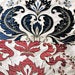 NEW Lady Kimberly 100% Silk Cut Velvet Embroidered Fabric - Made in Belgium- Red - Fancy Styles Fabric Pierre Frey Lee Jofa Brunschwig & Fils