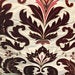 NEW Lady Kimberly 100% Silk Cut Velvet Embroidered Fabric - Made in Belgium- Red - Fancy Styles Fabric Pierre Frey Lee Jofa Brunschwig & Fils