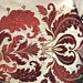 NEW Lady Kimberly 100% Silk Cut Velvet Embroidered Fabric - Made in Belgium- Red - Fancy Styles Fabric Pierre Frey Lee Jofa Brunschwig & Fils