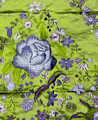 NEW! Custom-Order King Louis XIV Novelty 100% Silk Jacquard Embroidered Floral Upholstery Fabric- Electric Lime - Fancy Styles Fabric Pierre Frey Lee Jofa Brunschwig & Fils