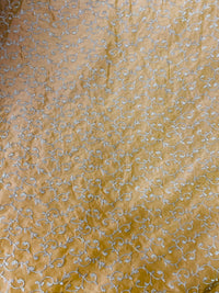 NEW! Duchess Buttercup Faux Silk Embroidered Fabric - Fancy Styles Fabric Pierre Frey Lee Jofa Brunschwig & Fils