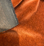 NEW Prince Hudson 100% Mohair Heavy Weight Velvet Upholstery Fabric - Rust Red - Fancy Styles Fabric Pierre Frey Lee Jofa Brunschwig & Fils