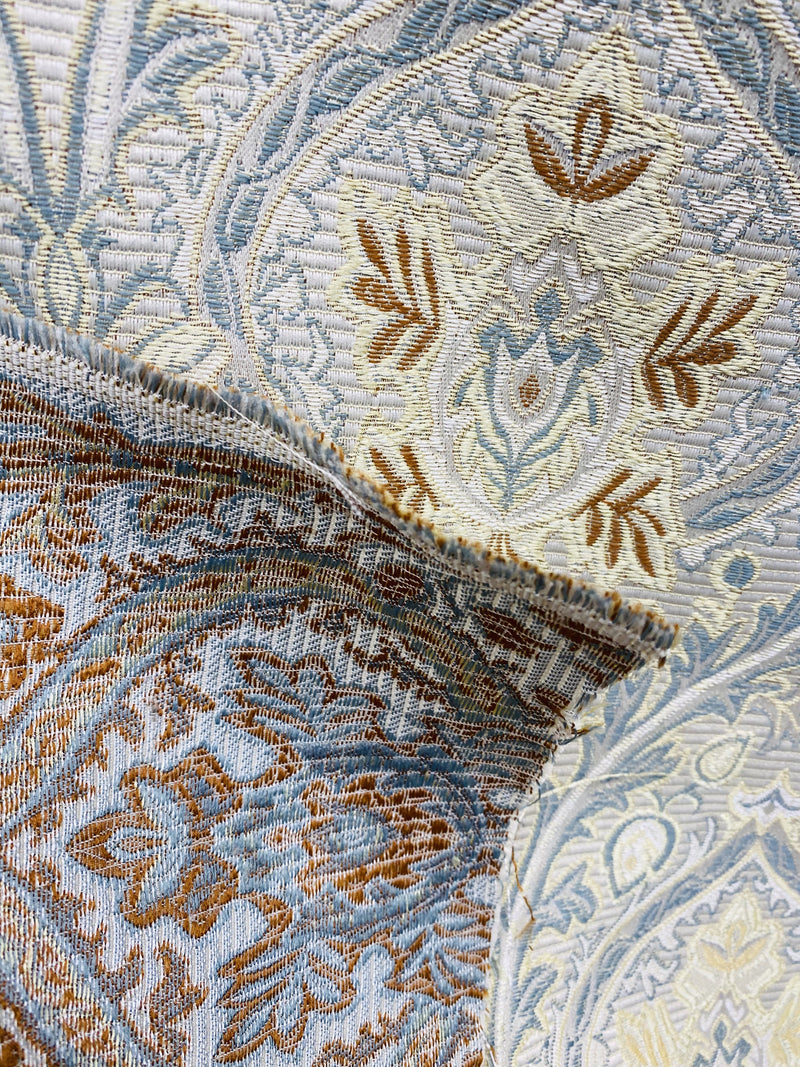 NEW! Duke Drake Antique Inspired French Brocade Chenille Velvet Fabric- Multicolor - Fancy Styles Fabric Pierre Frey Lee Jofa Brunschwig & Fils