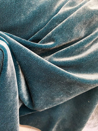 NEW! Prince Hudson- 100% Mohair Upholstery Velvet Fabric - Iridescent Teal - Fancy Styles Fabric Pierre Frey Lee Jofa Brunschwig & Fils