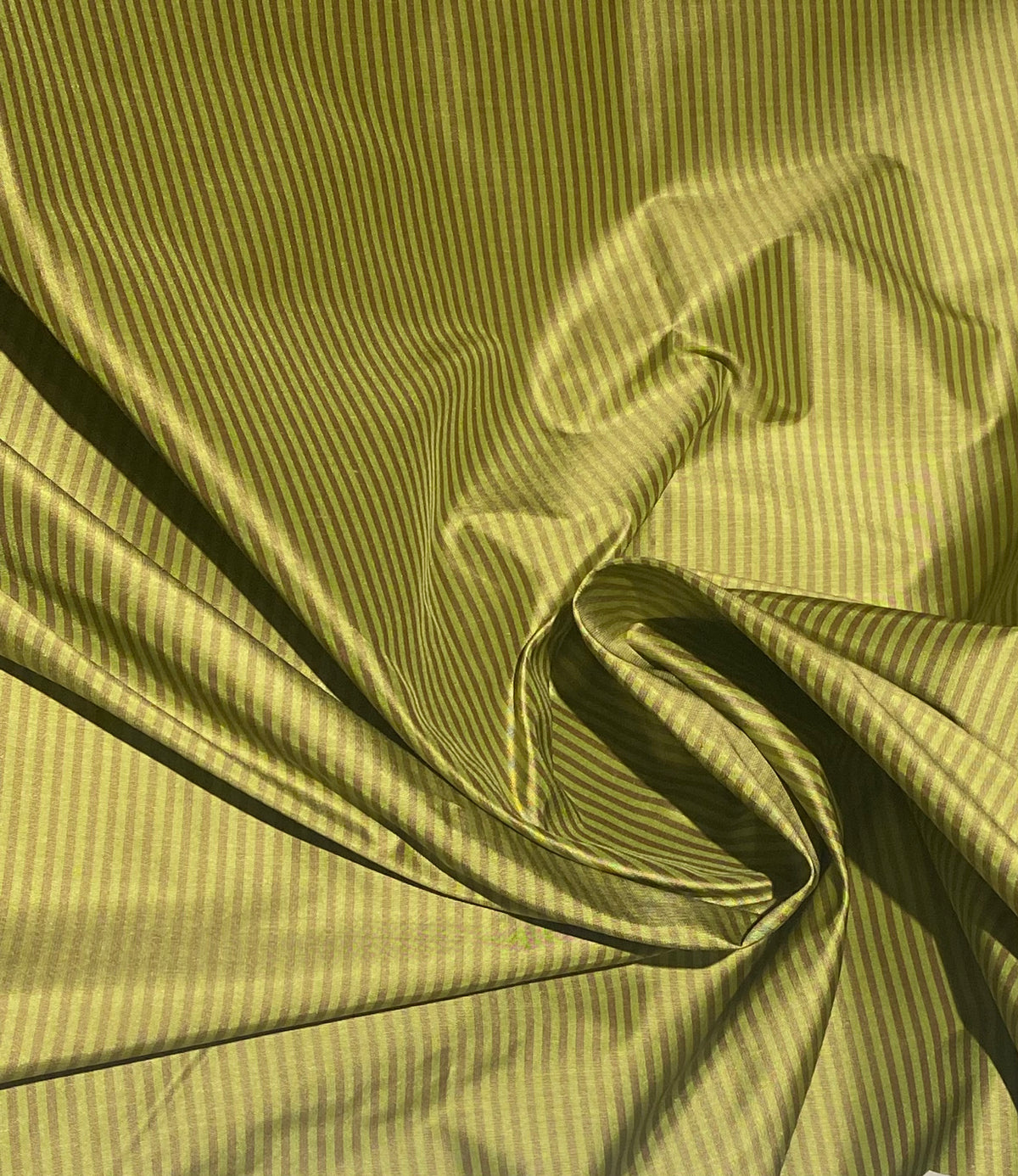NEW Lady Bernadette 100% Silk Taffeta Fabric with Burgundy Red and Leaf Green Stripes SB_8_48 - Fancy Styles Fabric Pierre Frey Lee Jofa Brunschwig & Fils