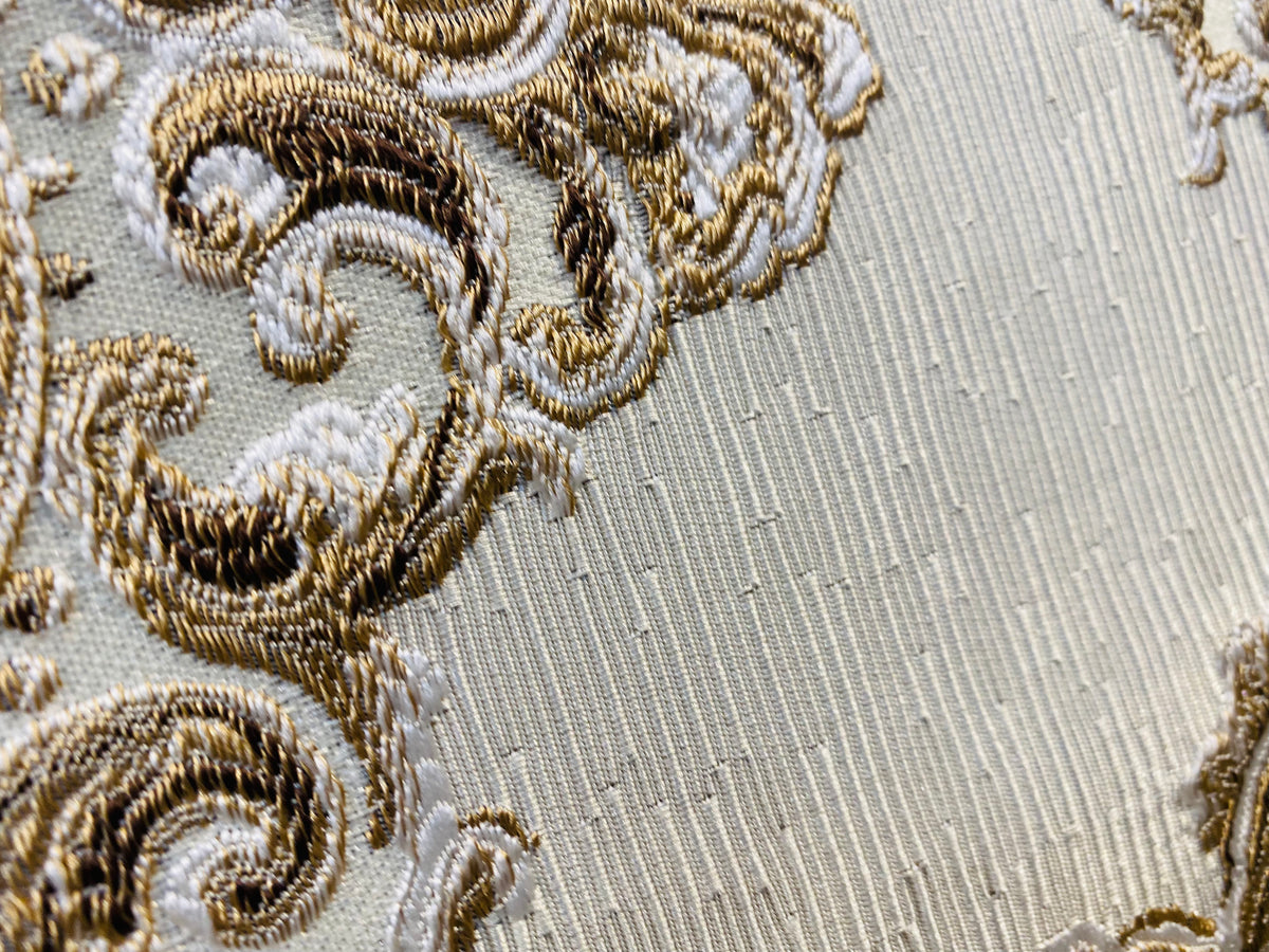 NEW Queen Rose Designer Brocade Satin Fabric- Antique Blue Pink Roses - Upholstery - Fancy Styles Fabric Pierre Frey Lee Jofa Brunschwig & Fils