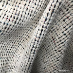 SALE! Designer Chunky Chenille Fabric - White With Color Yarns- Upholstery - Fancy Styles Fabric Pierre Frey Lee Jofa Brunschwig & Fils