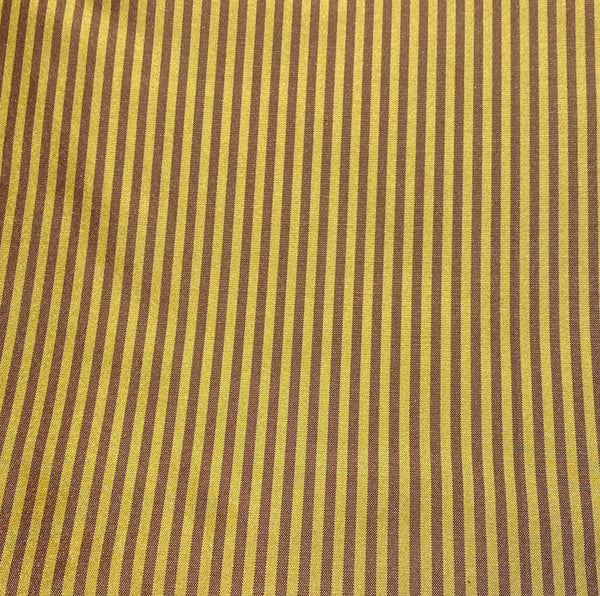 NEW Lady Bernadette 100% Silk Taffeta Fabric with 1/8” Burgundy and Yellow Stripes SB_8_50 - Fancy Styles Fabric Pierre Frey Lee Jofa Brunschwig & Fils